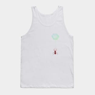 geometric spider hanging from the web Tank Top